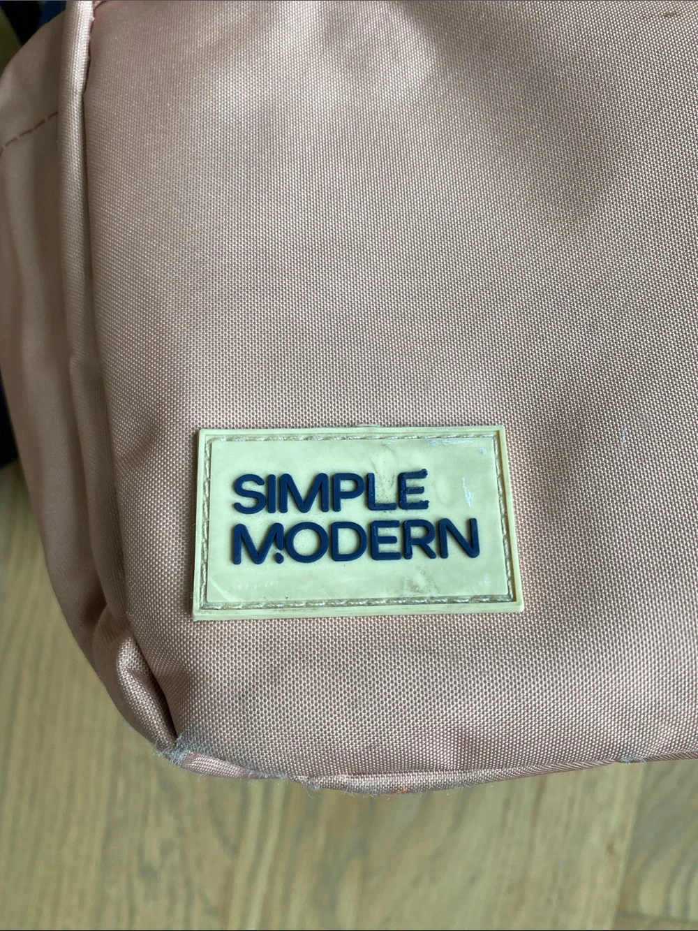 Simple Modern Navy and Blush Two-Tone Kids Backpack